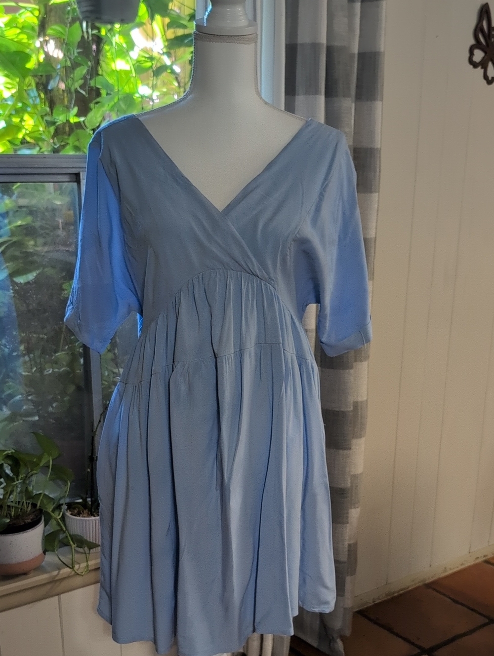 Oversized Light Blue Dress.